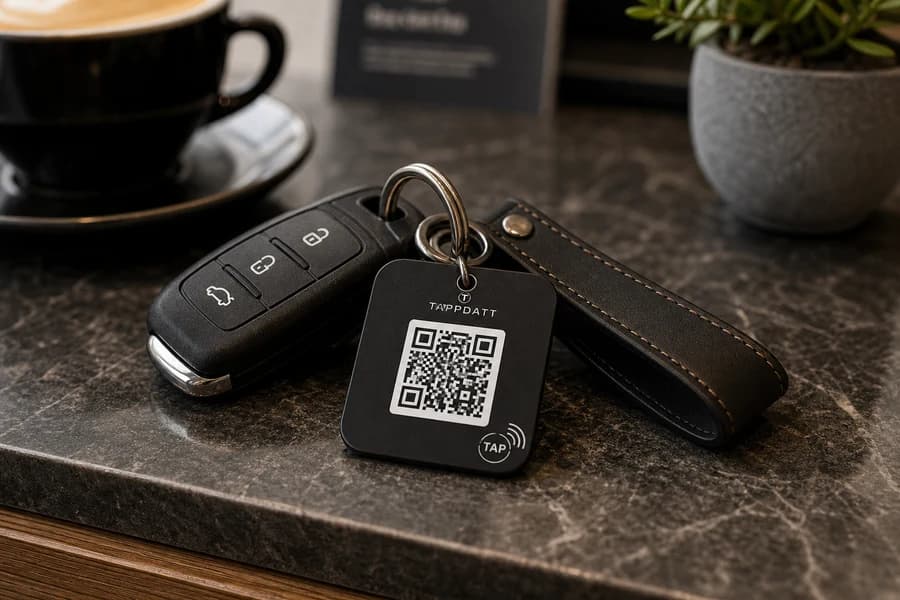 Editable smart-link keychain photo hero image