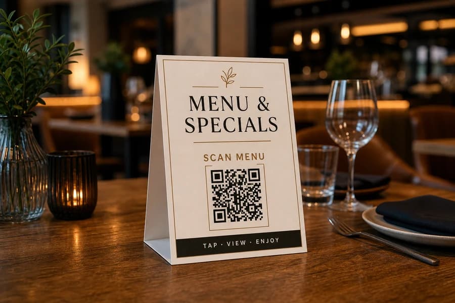 Restaurant specials SCANDATT poster preview lifestyle image
