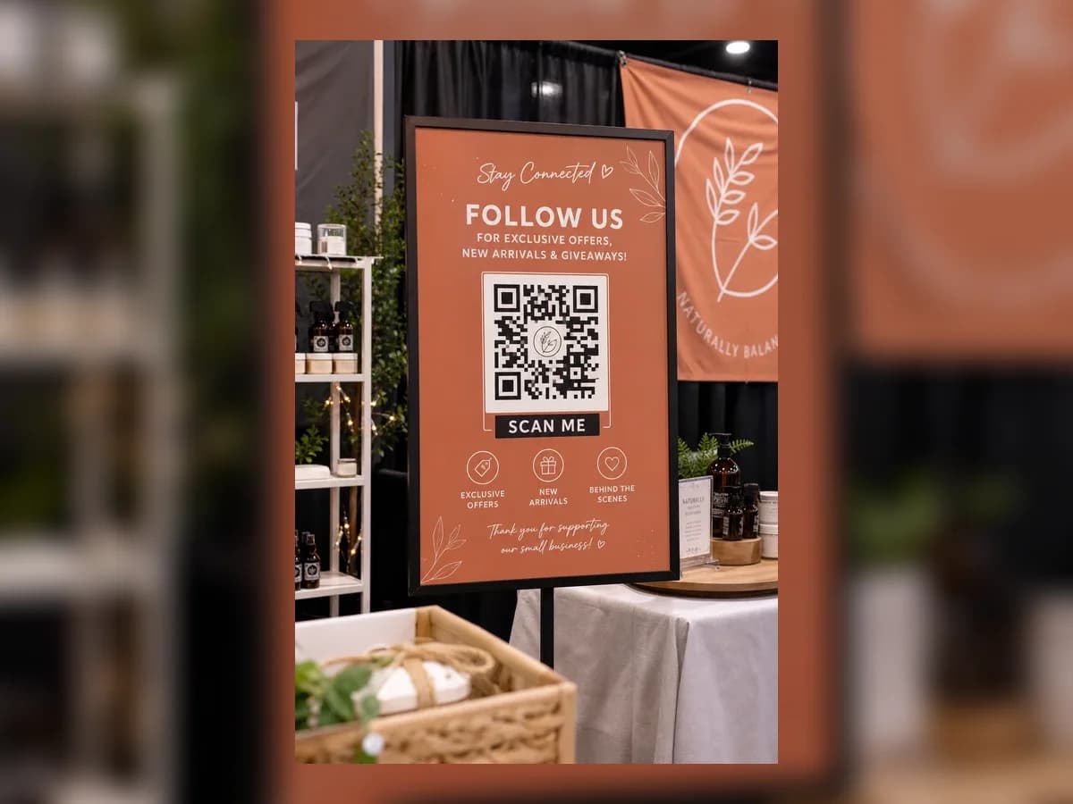 Social follow SCANDATT flyer preview card image