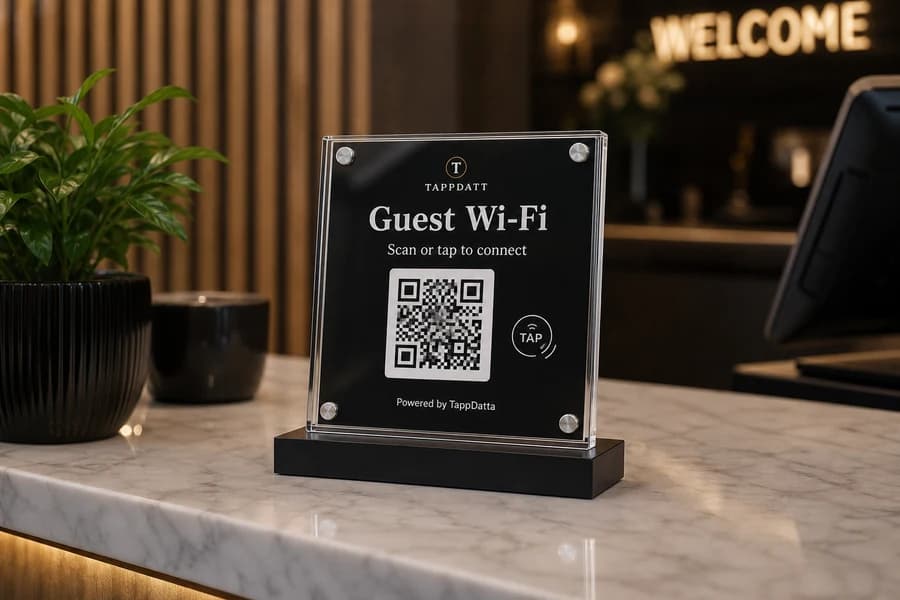 Wi-Fi information plaque photo card image