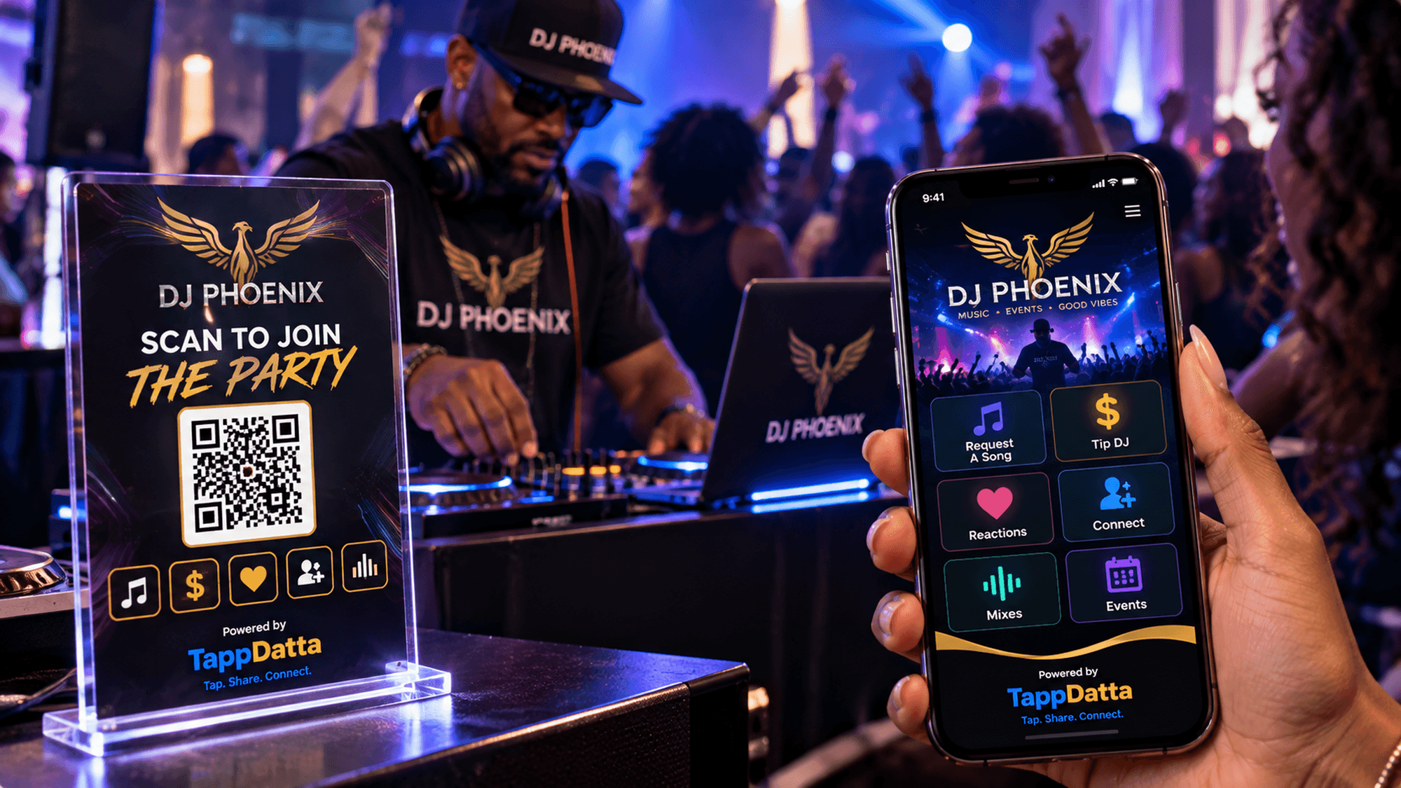 TAPP DJ poster and guest experience preview