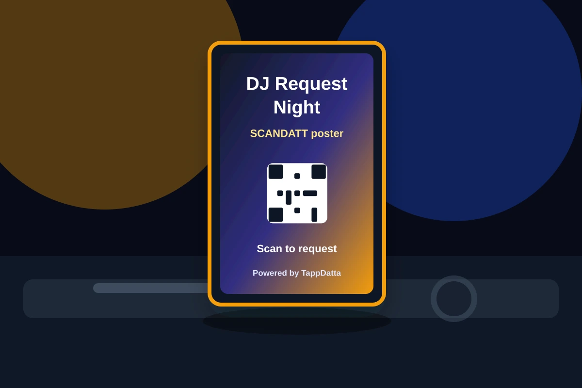 DJ request SCANDATT poster preview hero image